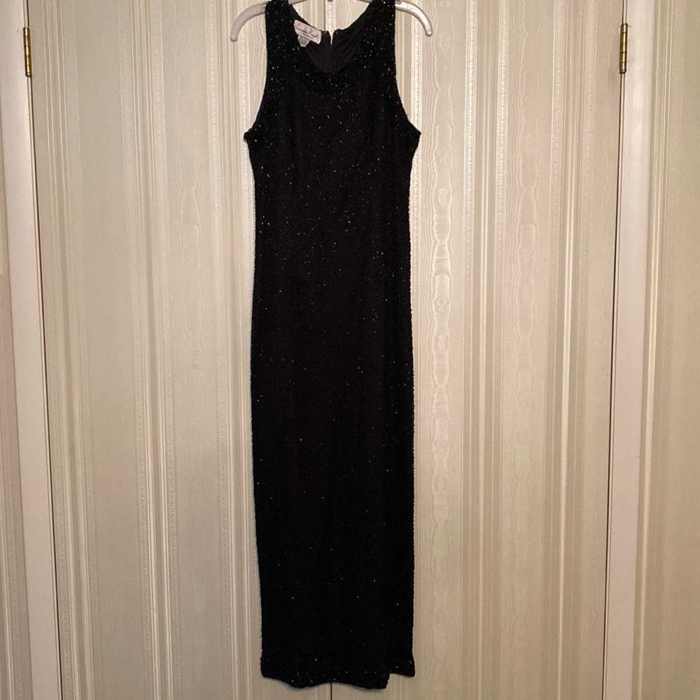 Vintage Laurence Kazan beaded gown